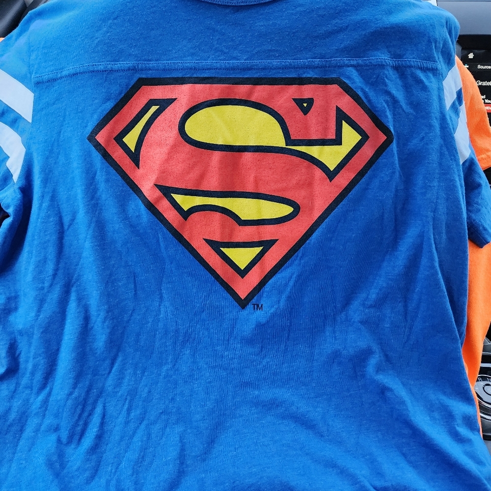 Superman Shirt Blue Large